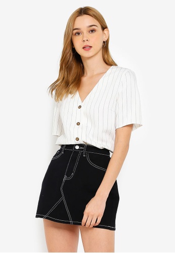 Pieces Claire Short Sleeve Top